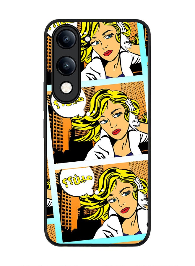 For vivo Y29s 5G / Y19s 5G Case,Slim fit Camera Protection, Shockproof Thin Phone cover  - Meen (Comic Strip)